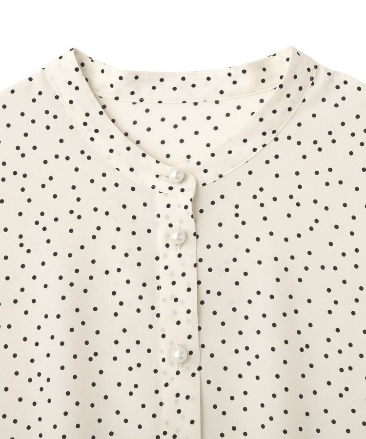 YECCA VECCA「2way裾アレンジパール釦ブラウス」|シャツ・ブラウス|