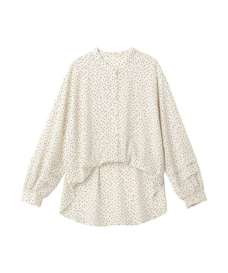 YECCA VECCA「2way裾アレンジパール釦ブラウス」|シャツ・ブラウス|