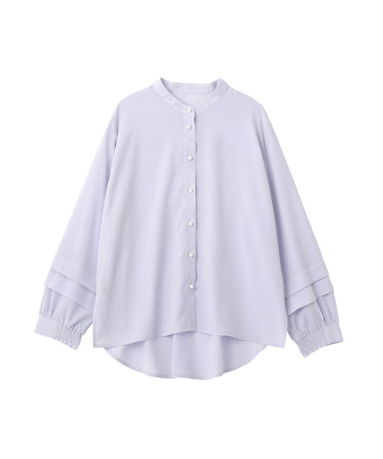 YECCA VECCA「2way裾アレンジパール釦ブラウス」|シャツ・ブラウス|