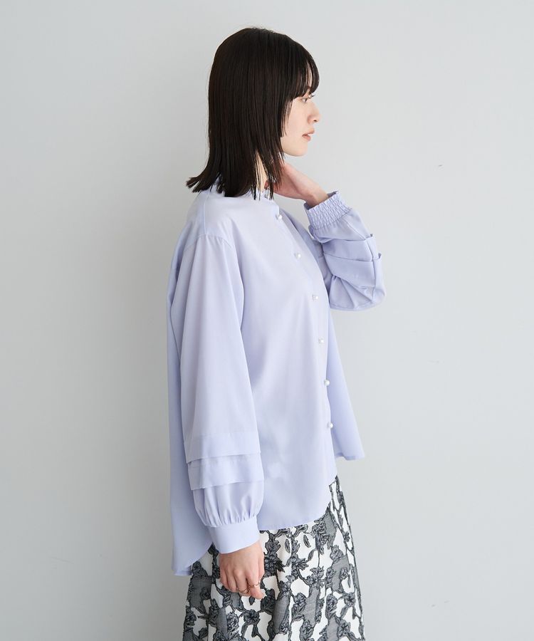YECCA VECCA「2way裾アレンジパール釦ブラウス」|シャツ・ブラウス|