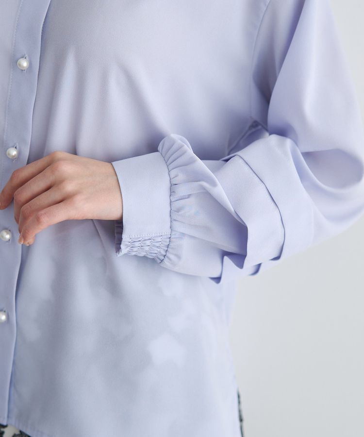 YECCA VECCA「2way裾アレンジパール釦ブラウス」|シャツ・ブラウス|