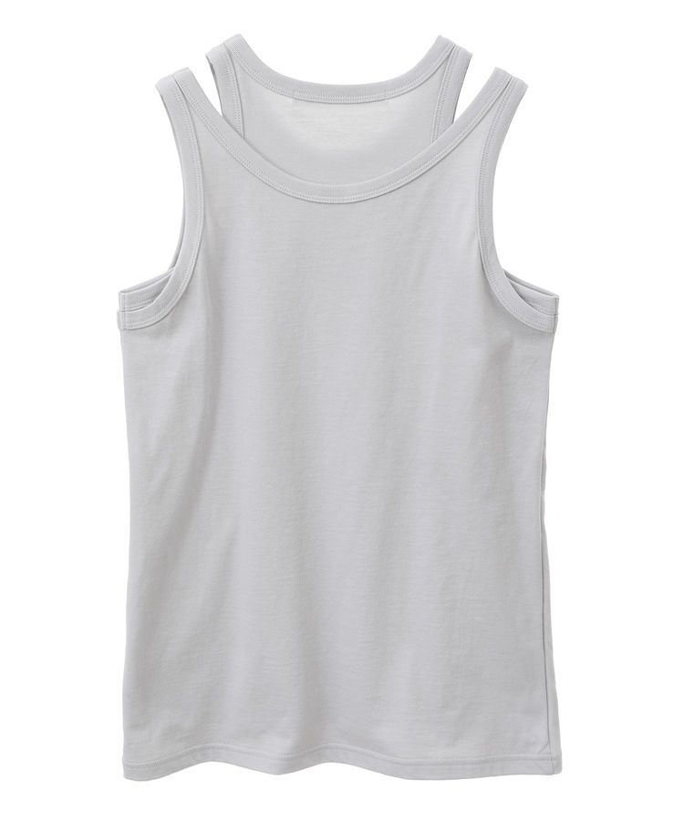 GARAGE OF GOOD CLOTHING「【日本製】天竺レイヤードタンクトップ」|Tシャツ・カットソー|