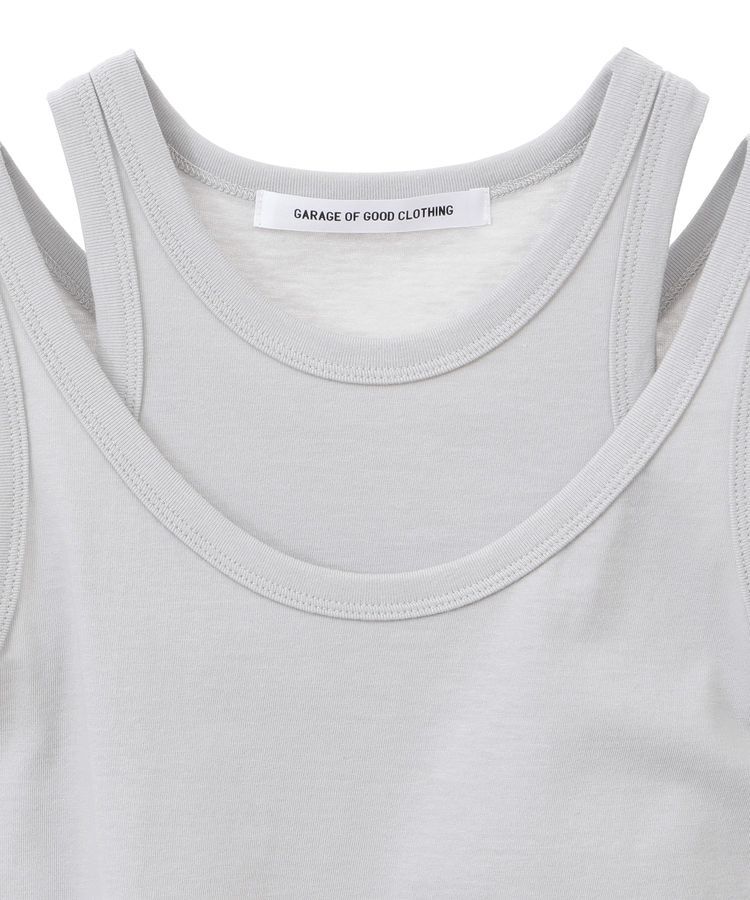 GARAGE OF GOOD CLOTHING「【日本製】天竺レイヤードタンクトップ」|Tシャツ・カットソー|
