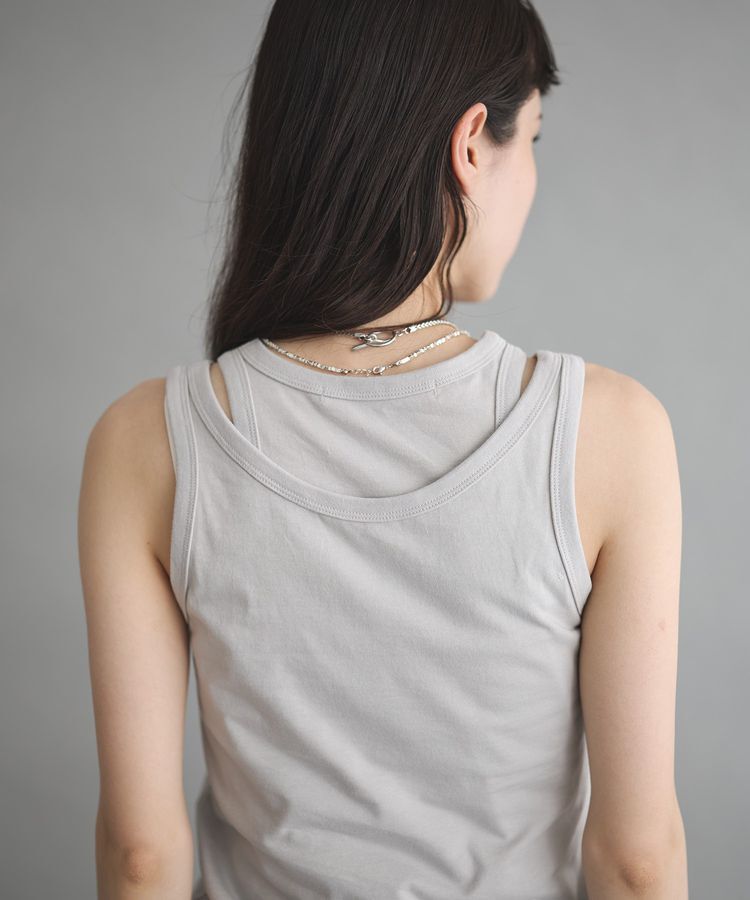 GARAGE OF GOOD CLOTHING「【日本製】天竺レイヤードタンクトップ」|Tシャツ・カットソー|