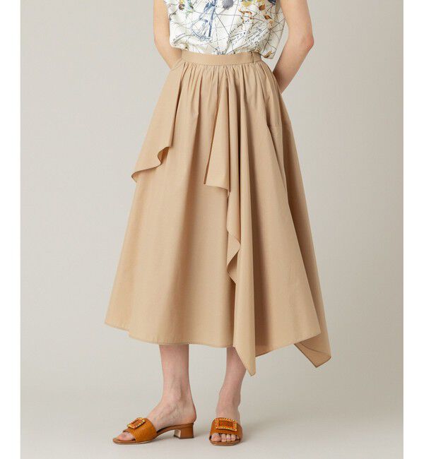 LOULOU WILLOUGHBY「【LOULOU WILLOUGHBY】イレギュラーラッフルスカート」|フレア|