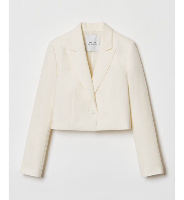 LOULOU WILLOUGHBY「【LOULOU WILLOUGHBY】ルマーノツイルショートジャケット」|テーラードジャケット|