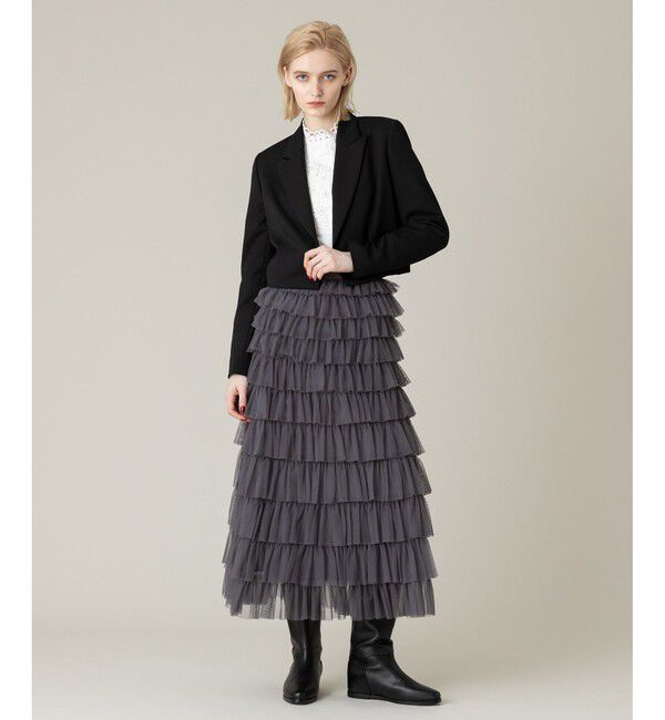 LOULOU WILLOUGHBY「【LOULOU WILLOUGHBY】ルマーノツイルショートジャケット」|テーラードジャケット|