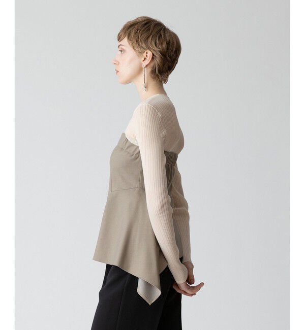 allureville「ソフトシアーリブプルオーバー」|ニット・セーター|