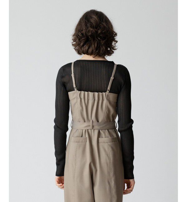 allureville「ソフトシアーリブプルオーバー」|ニット・セーター|