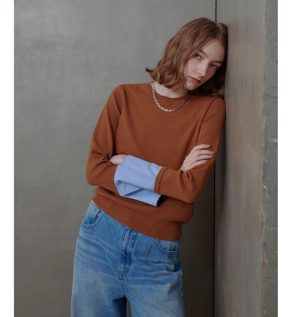 allureville「カフスドッキングプルオーバー」|ニット・セーター|