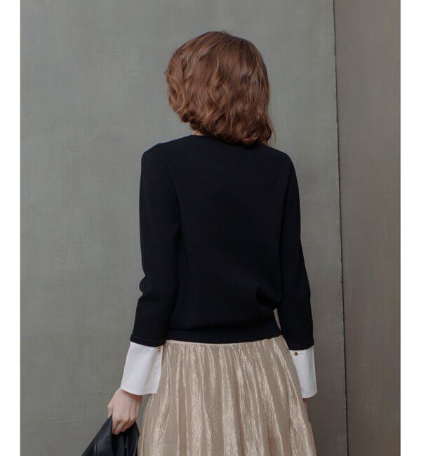 allureville「カフスドッキングプルオーバー」|ニット・セーター|