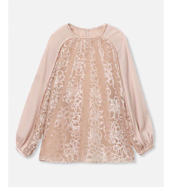 LOULOU WILLOUGHBY「【LOULOU WILLOUGHBY】オパールフラワーブラウス」|シャツ・ブラウス|ピンク