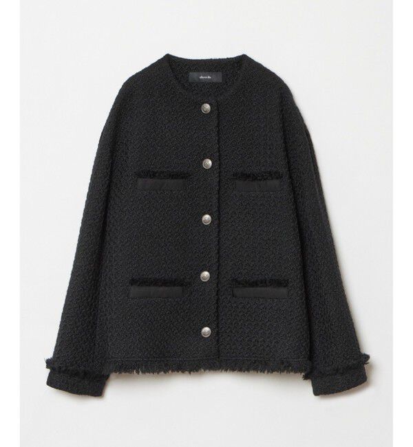 allureville「ロービングツイードクルーネックジャケット」|その他|