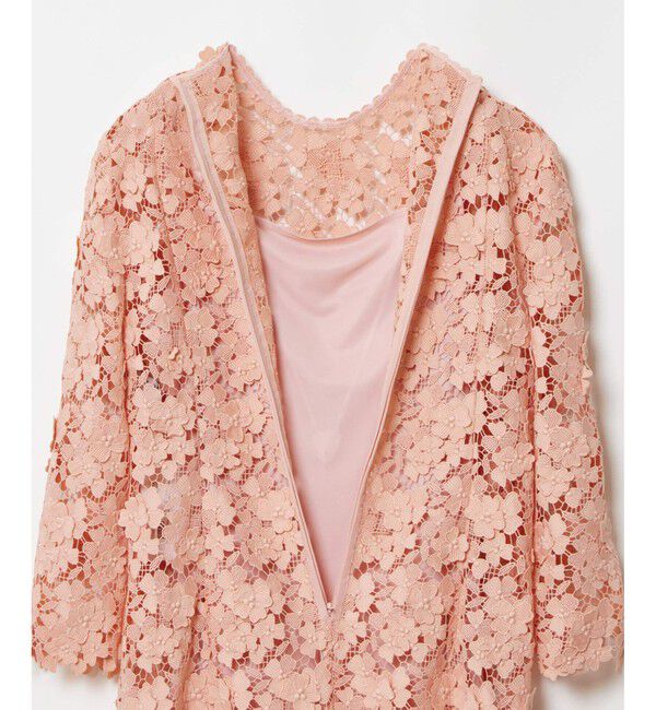 LOULOU WILLOUGHBY「【LOULOU WILLOUGHBY】ケミカルフラワーレースワンピース」|ワンピース|