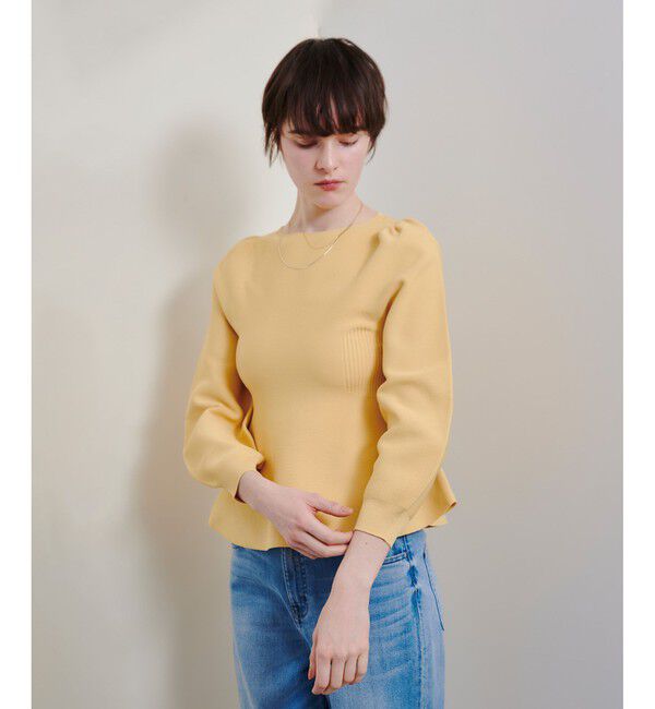 allureville「バックレースアッププルオーバー」|ニット・セーター|