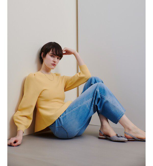 allureville「バックレースアッププルオーバー」|ニット・セーター|