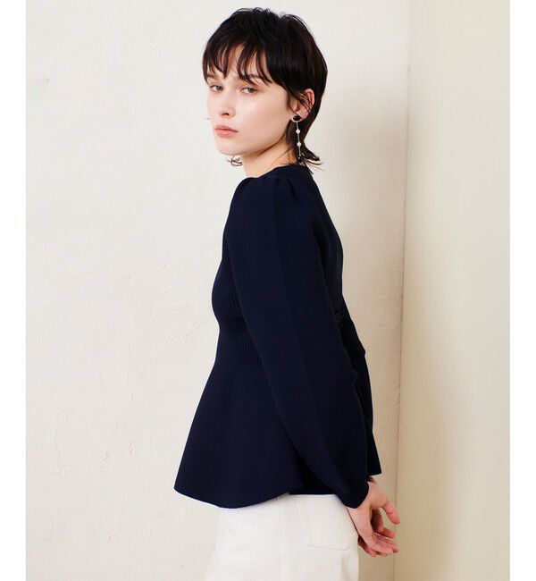 allureville「バックレースアッププルオーバー」|ニット・セーター|