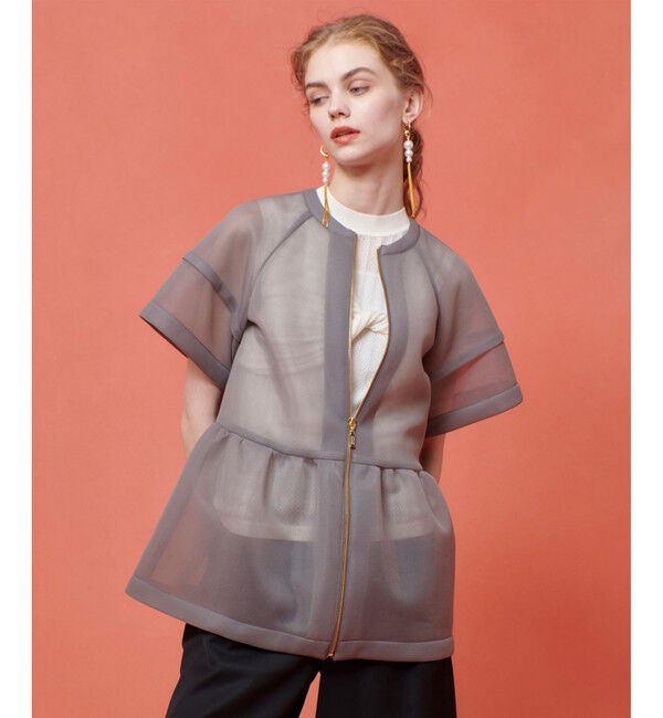 LOULOU WILLOUGHBY「【LOULOU WILLOUGHBY】ダブルラッセルブルゾン」|ブルゾン・スタジャン|