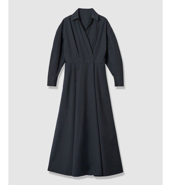 allureville「ラップライクシャツワンピース」|ワンピース|ネイビー