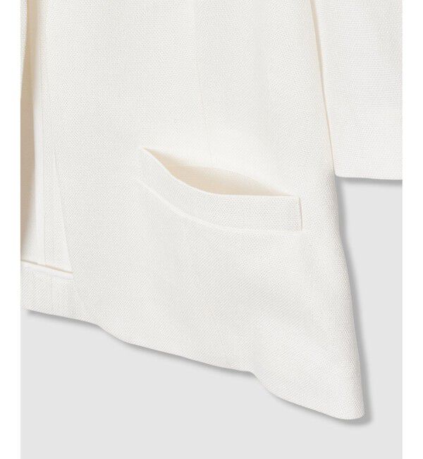 LOULOU WILLOUGHBY「【LOULOU WILLOUGHBY】ブライトリネン半袖ジャケット」|テーラードジャケット|