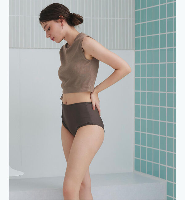 SEA DRESS「サイドリボンニット&times;ハイウエストビキニ」|ビキニ|