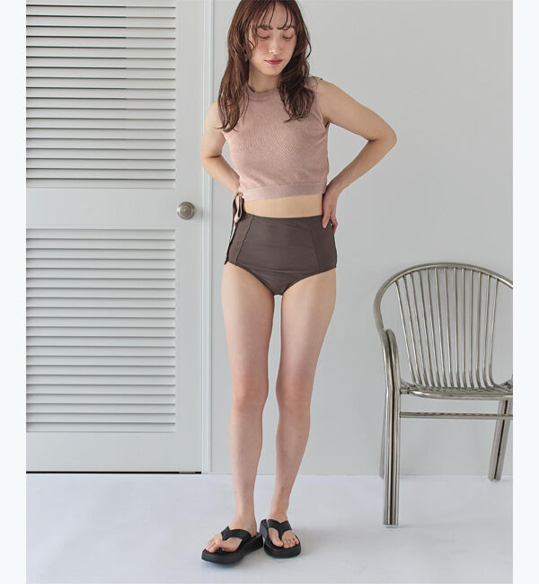 SEA DRESS「サイドリボンニット&times;ハイウエストビキニ」|ビキニ|