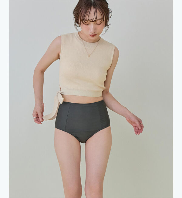 SEA DRESS「サイドリボンニット&times;ハイウエストビキニ」|ビキニ|