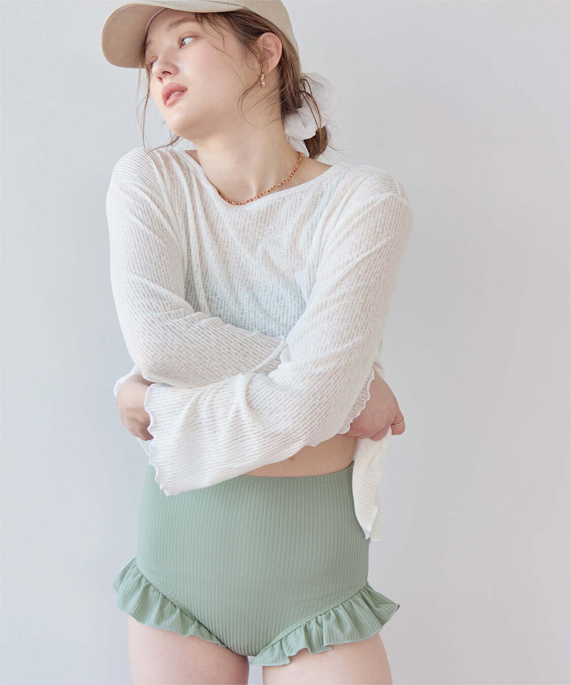 SEA DRESS「シアートップス付ビキニ/セット水着」|ビキニ|