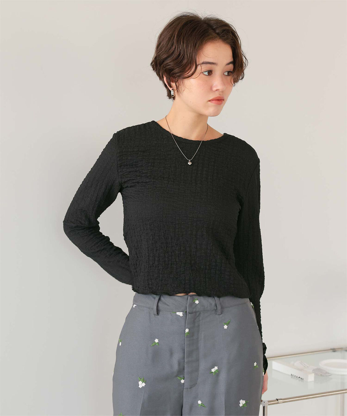 titivate「前後2wayポコポコジャガードトップス」|Tシャツ・カットソー|