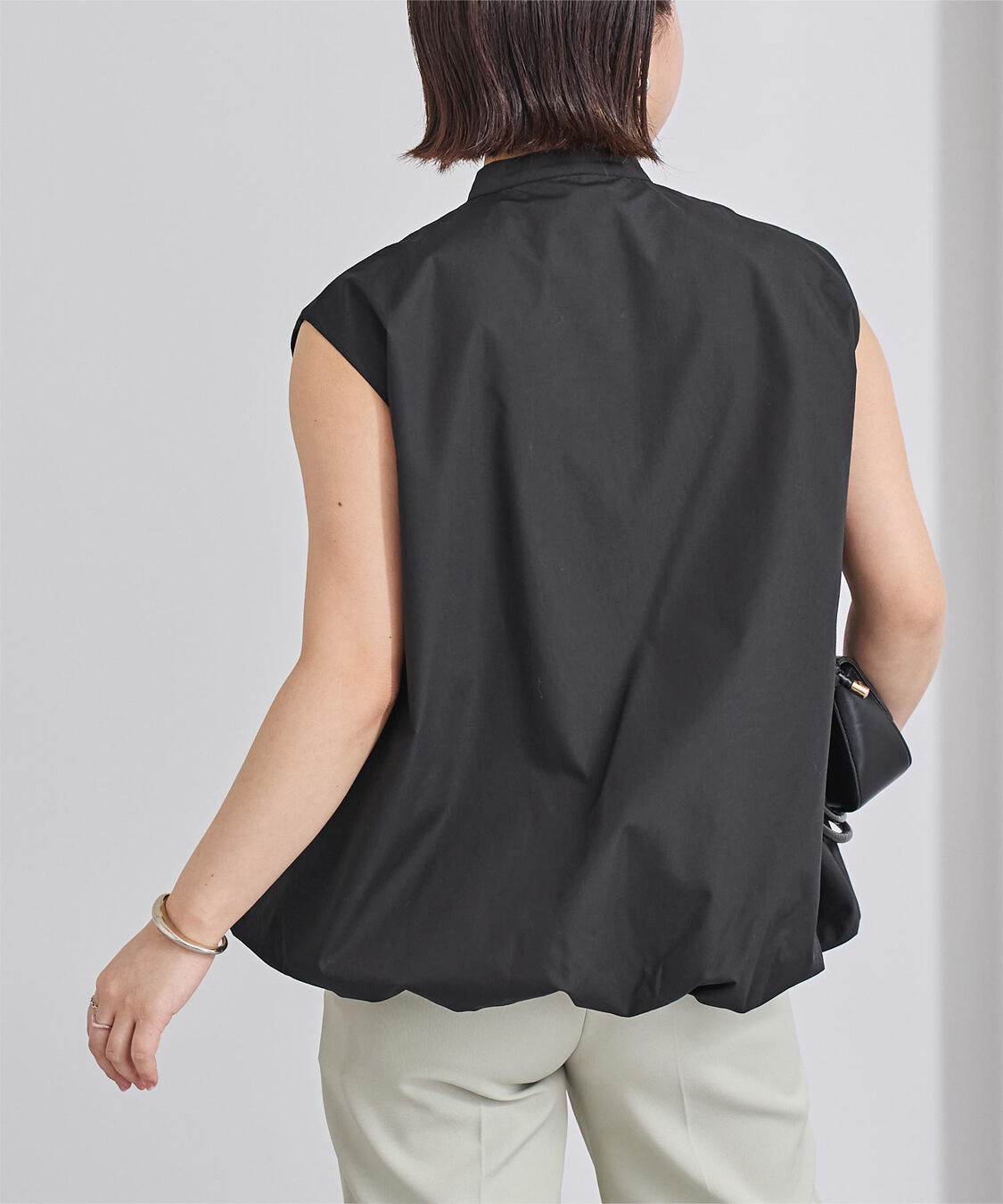 ur's「ゴールド釦フレンチスリーブバルーントップス」|シャツ・ブラウス|