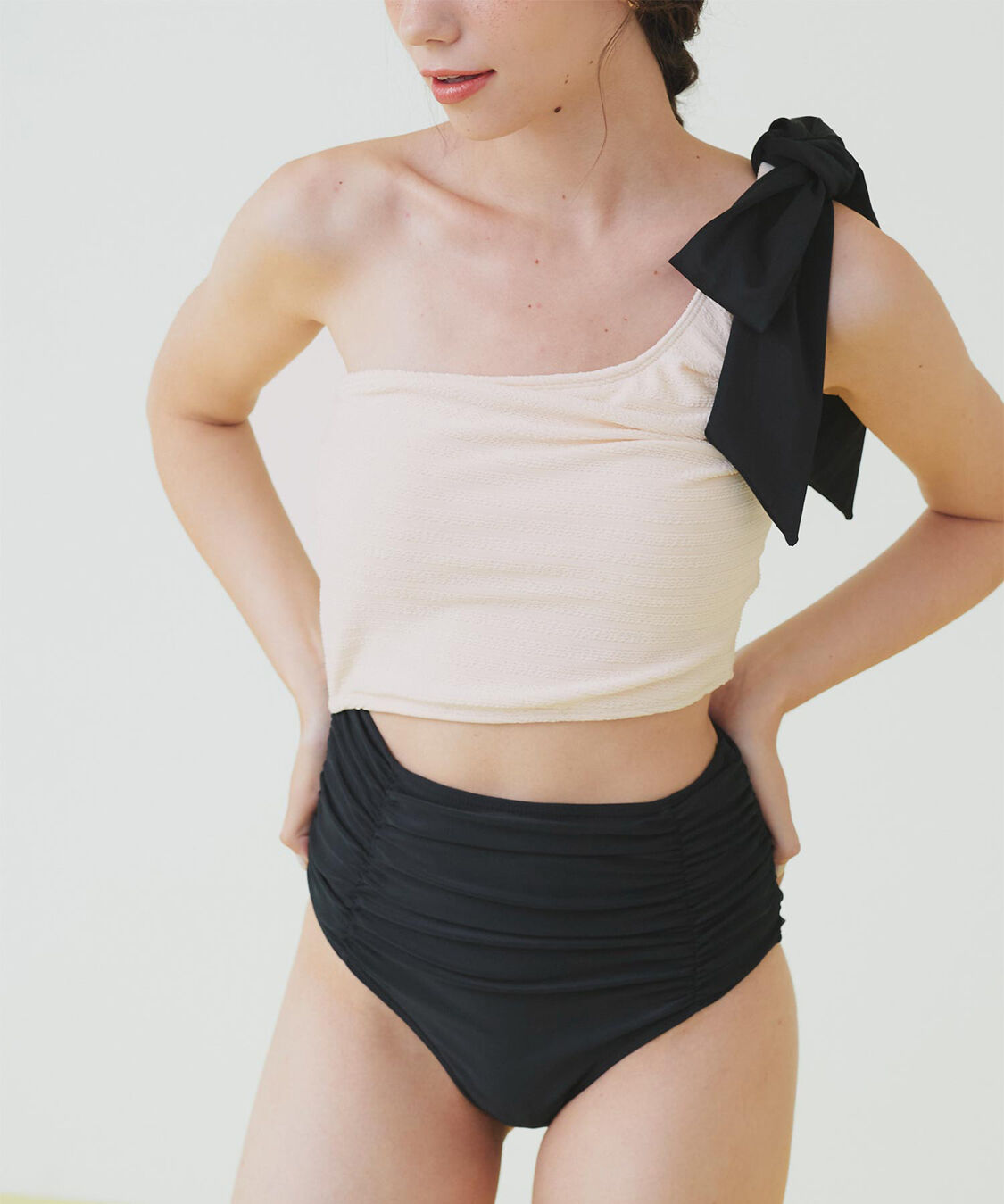 SEA DRESS「ワンショルダーカットアウトワンピース」|ビキニ|