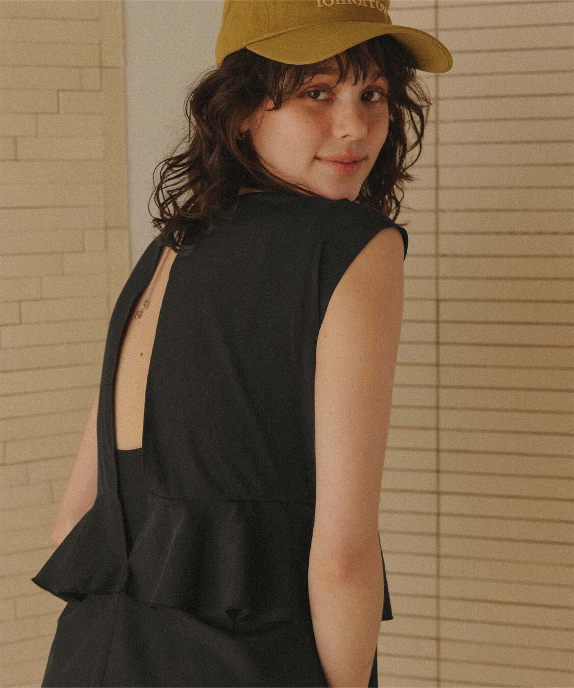 titivate「ペプラムフレアデザインオールインワン/ワンピース水着」|コンビネゾン|