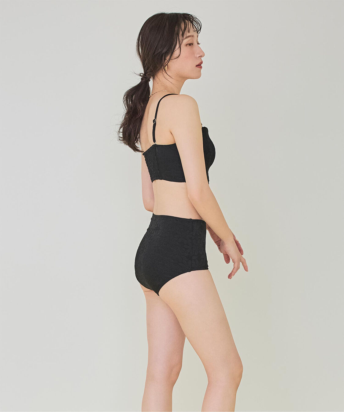 SEA DRESS「ハイウエストパイル地ビキニ/水着」|ビキニ|