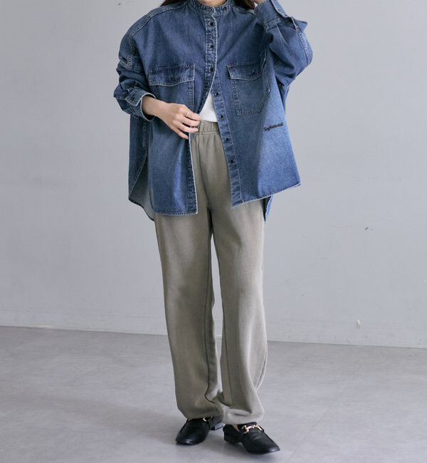  「【累計1万枚突破！/名品】ヴィンテージライクデニムバンドカラーシャツ」|シャツ・ブラウス|