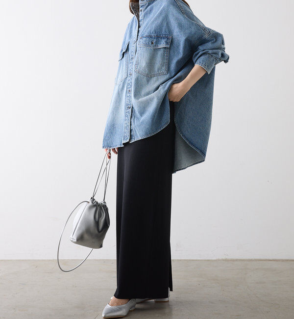  「【累計1万枚突破！/名品】ヴィンテージライクデニムバンドカラーシャツ」|シャツ・ブラウス|