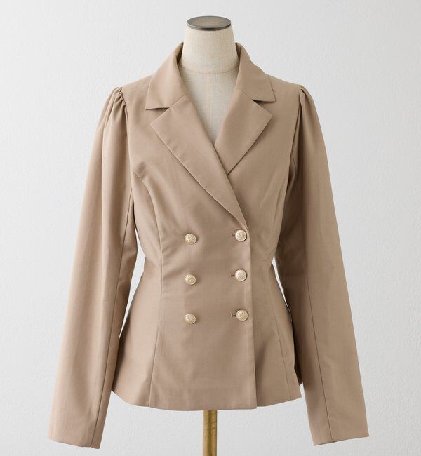  「後ろレースアップテーラードジャケット/SM展開」|ダウンベスト・ベスト|