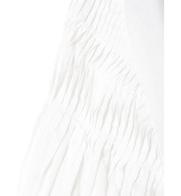 mizuiro ind「mizuiro ind ピンタックパフスリーブシャツ」|シャツ・ブラウス|