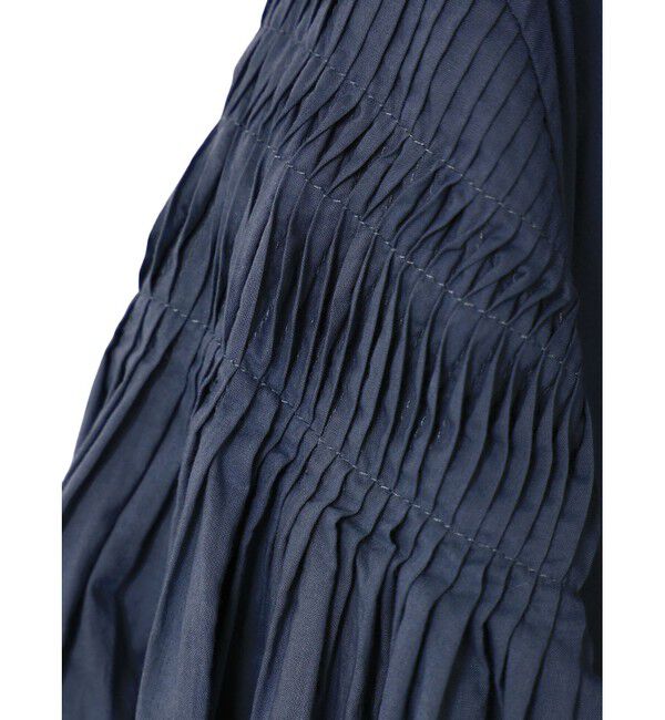 mizuiro ind「mizuiro ind ピンタックパフスリーブシャツ」|シャツ・ブラウス|