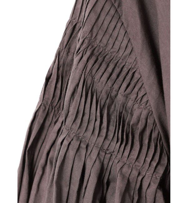 mizuiro ind「mizuiro ind ピンタックパフスリーブシャツ」|シャツ・ブラウス|