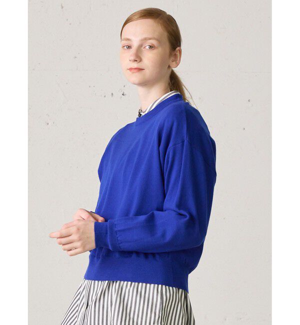 MidiUmi「MidiUmi クルーネックショートプルオーバー」|ニット・セーター|