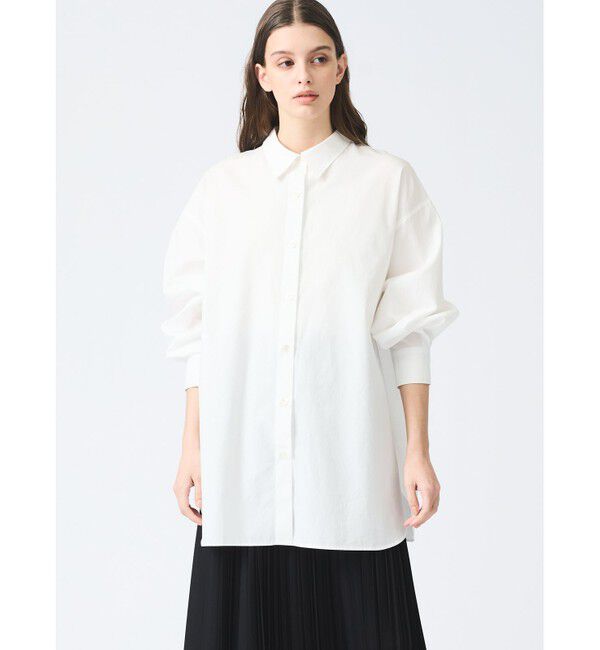 mizuiro ind「mizuiro ind メンズライクワイドシャツ」|シャツ・ブラウス|