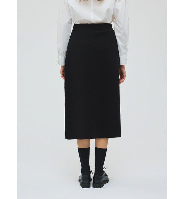 mizuiro ind「mizuiro ind シードステッチAラインスカート」|スカート|