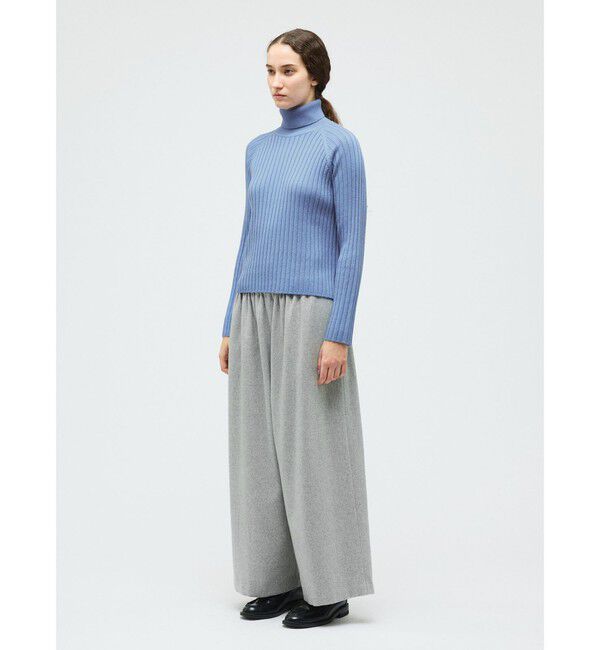 mizuiro ind「mizuiro ind ウールブレンドワイドイージーパンツ」|その他|