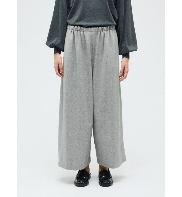 mizuiro ind「mizuiro ind ウールブレンドワイドイージーパンツ」|その他|