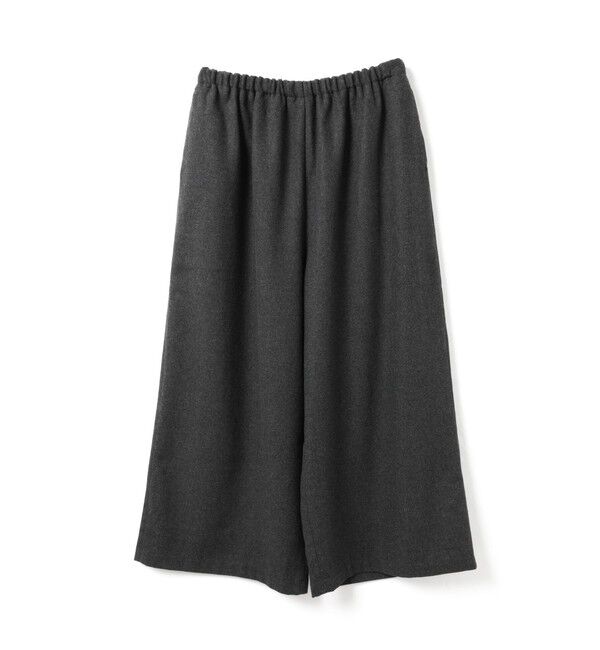 mizuiro ind「mizuiro ind ウールブレンドワイドイージーパンツ」|その他|チャコールグレー