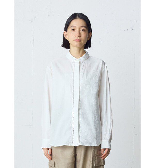 MidiUmi「MidiUmi ダッチカラーレースシャツ」|シャツ・ブラウス|オフホワイト