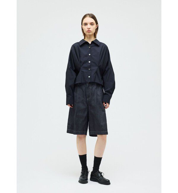 mizuiro ind「mizuiro ind デニムハーフパンツ(ONEWASH)」|その他|