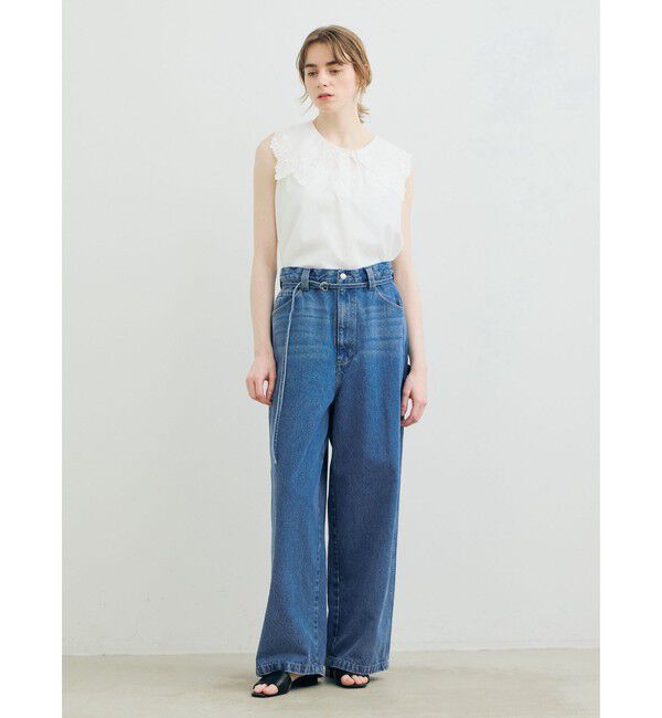 MARMARMAR「MARMARMAR ワイドデニムパンツ」|その他|ワンウォッシュ