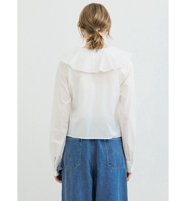 MARMARMAR「MARMARMAR ラッフルフリルカシュクールブラウス」|シャツ・ブラウス|