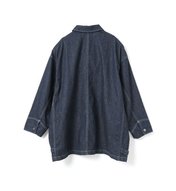 mizuiro ind「mizuiro ind ワイドデニムカバーオール(ONEWASH)」|テーラードジャケット|